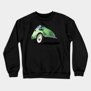 Isetta bubble car in green Crewneck Sweatshirt